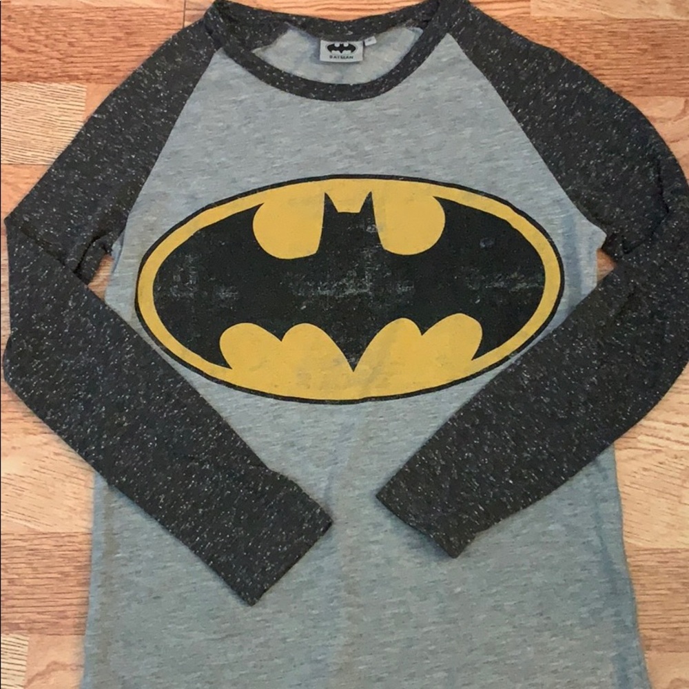 Batman baseball style tee